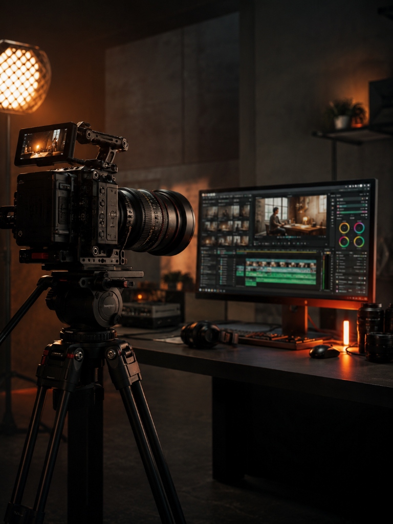 Camera Setup & Editing Timeline Monitor